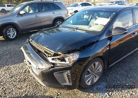 2018 Hyundai Ioniq Hybrid Limited from USA, damaged, VIN KMHC05LC8JU071808
